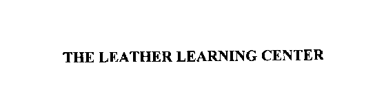 THE LEATHER LEARNING CENTER