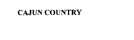 CAJUN COUNTRY