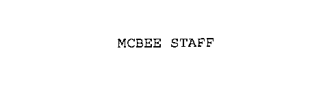 MCBEE STAFF