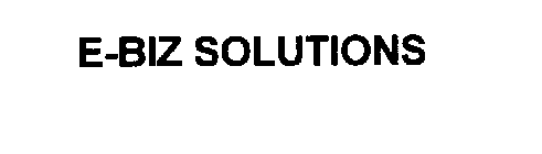 E-BIZ SOLUTIONS