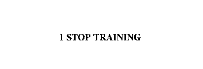 1 STOP TRAINING