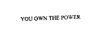 YOU OWN THE POWER