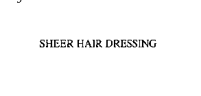 SHEER HAIR DRESSING