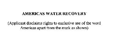 AMERICAS WATER RECOVERY