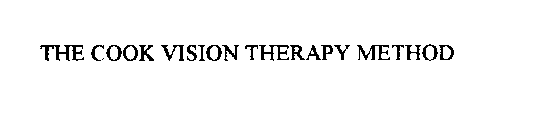 THE COOK VISION THERAPY METHOD