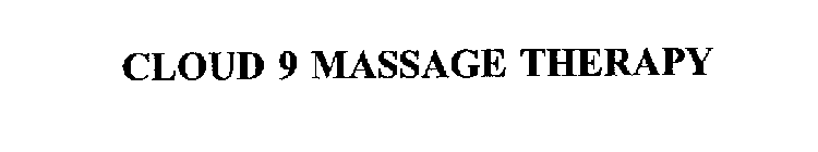 CLOUD 9 MASSAGE THERAPY