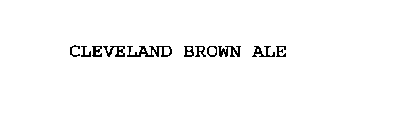 CLEVELAND BROWN ALE