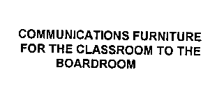 COMMUNICATIONS FURNITURE FOR THE CLASSROOM TO THE BOARDROOM
