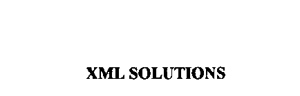 XML SOLUTIONS