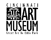 CINCINNATI ART MUSEUM GREAT ART IN EDEN PARK