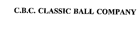 C.B.C. CLASSIC BALL COMPANY