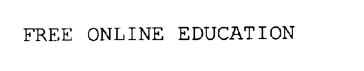 FREE ONLINE EDUCATION