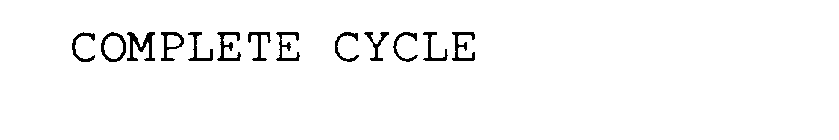 COMPLETE CYCLE