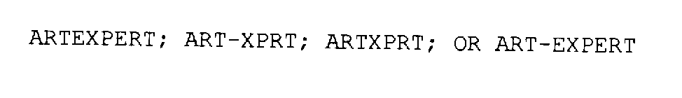 ARTEXPERT; ART-XPRT; ARTXPRT; OR ART-EXPERT