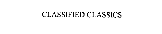 CLASSIFIED CLASSICS