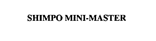 SHIMPO MINI-MASTER