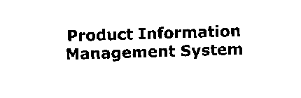 PRODUCT INFORMATION MANAGEMENT SYSTEM
