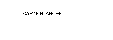 CARTE BLANCHE