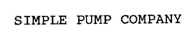 SIMPLE PUMP COMPANY
