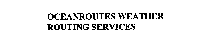 OCEANROUTES WEATHER ROUTING SERVICES