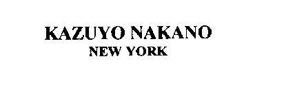 KAZUYO NAKANO NEW YORK