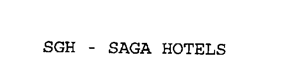 SGH - SAGA HOTELS
