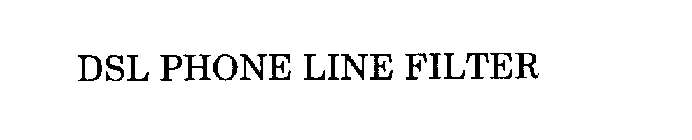 DSL PHONE LINE FILTER