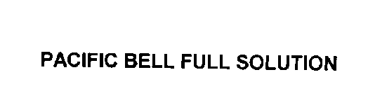 PACIFIC BELL FULL SOLUTION