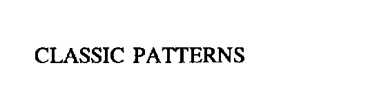 CLASSIC PATTERNS