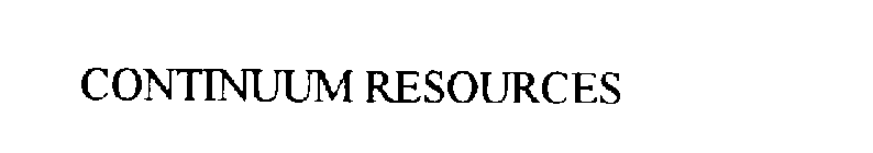 CONTINUUM RESOURCES