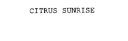 CITRUS SUNRISE