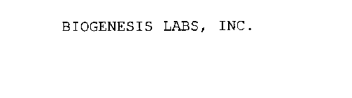 BIOGENESIS LABS, INC.