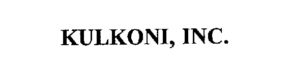 KULKONI, INC.