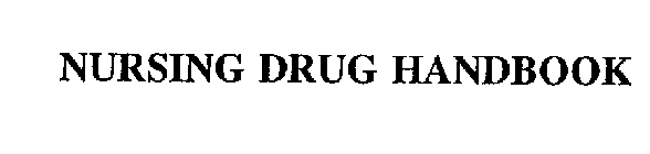 NURSING DRUG HANDBOOK