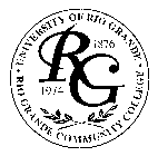RG UNIVERSITY OF RIO GRANDE RIO GRANDE COMMUNITY COLLEGE 1876 1974