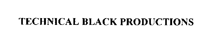 TECHNICAL BLACK PRODUCTIONS