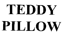 TEDDY PILLOW