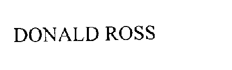 DONALD ROSS