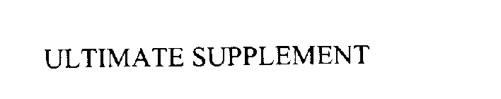ULTIMATE SUPPLEMENT
