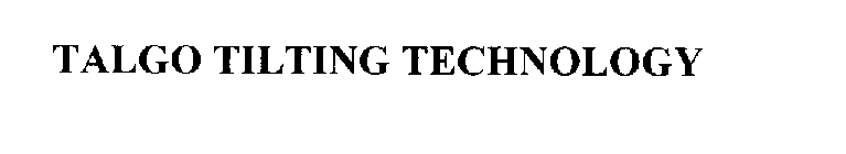 TALGO TILTING TECHNOLOGY