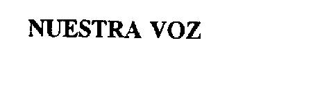 NUESTRA VOZ