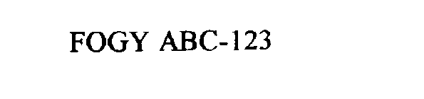 FOGY ABC-123