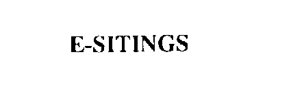 E-SITINGS