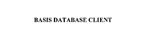 BASIS DATABASE CLIENT