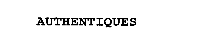 AUTHENTIQUES