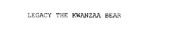 LEGACY THE KWANZAA BEAR