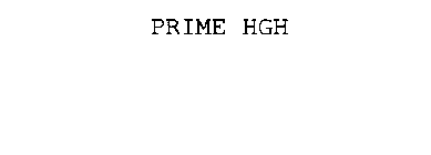 PRIME HGH