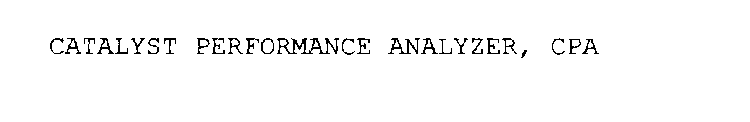 CATALYST PERFORMANCE ANALYZER, CPA