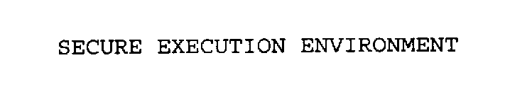 SECURE EXECUTION ENVIRONMENT