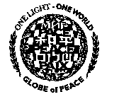 ONE LIGHT - ONE WORLD GLOBE OF PEACE